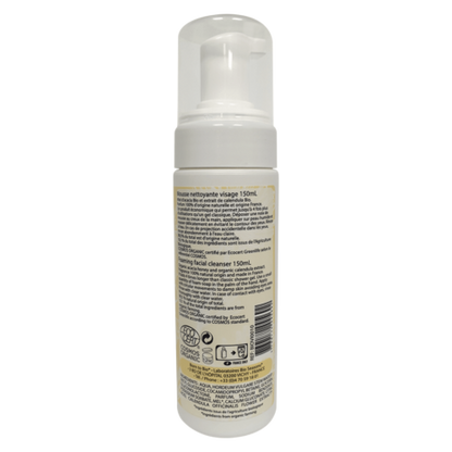 Mousse Nettoyante Visage Miel Calendula - Certifiée Bio-1